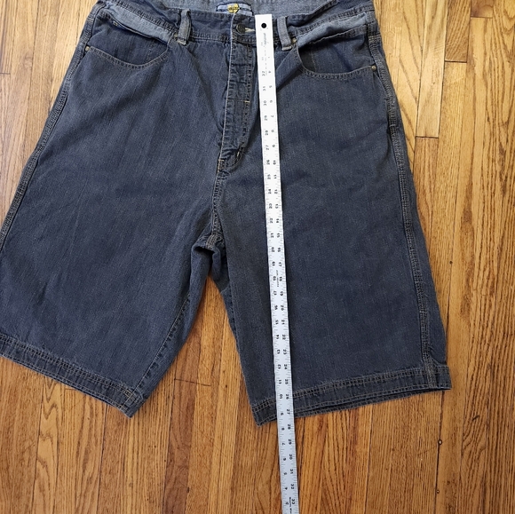 WU WEAR Mens Vintage Denim Jean Shorts Size 40 WU Tang 90s Y2K - Picture 7 of 8